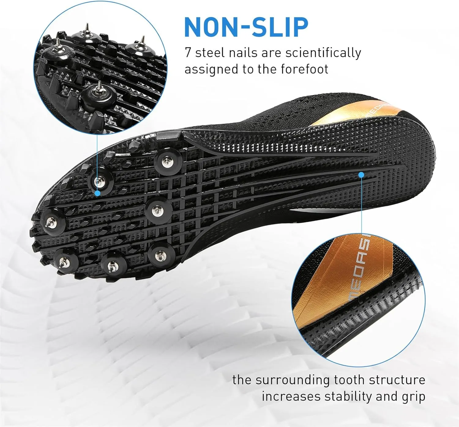 Track and Field Shoes for Men Women Kids Boys Girls Youth Spikes Professional Athletic Sprint Running Racing Shoes