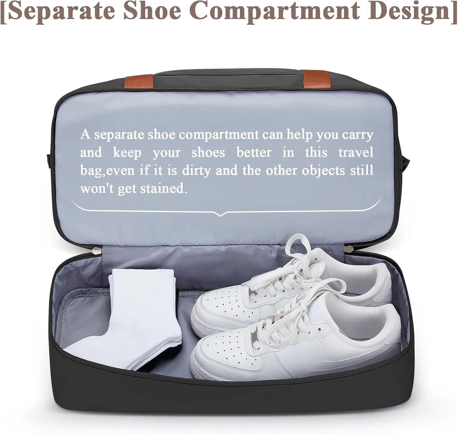 Travel Duffel Bag with Shoes Compartment, Overnight Weekender Bags for Women, Carry on Personal Item Travel Set