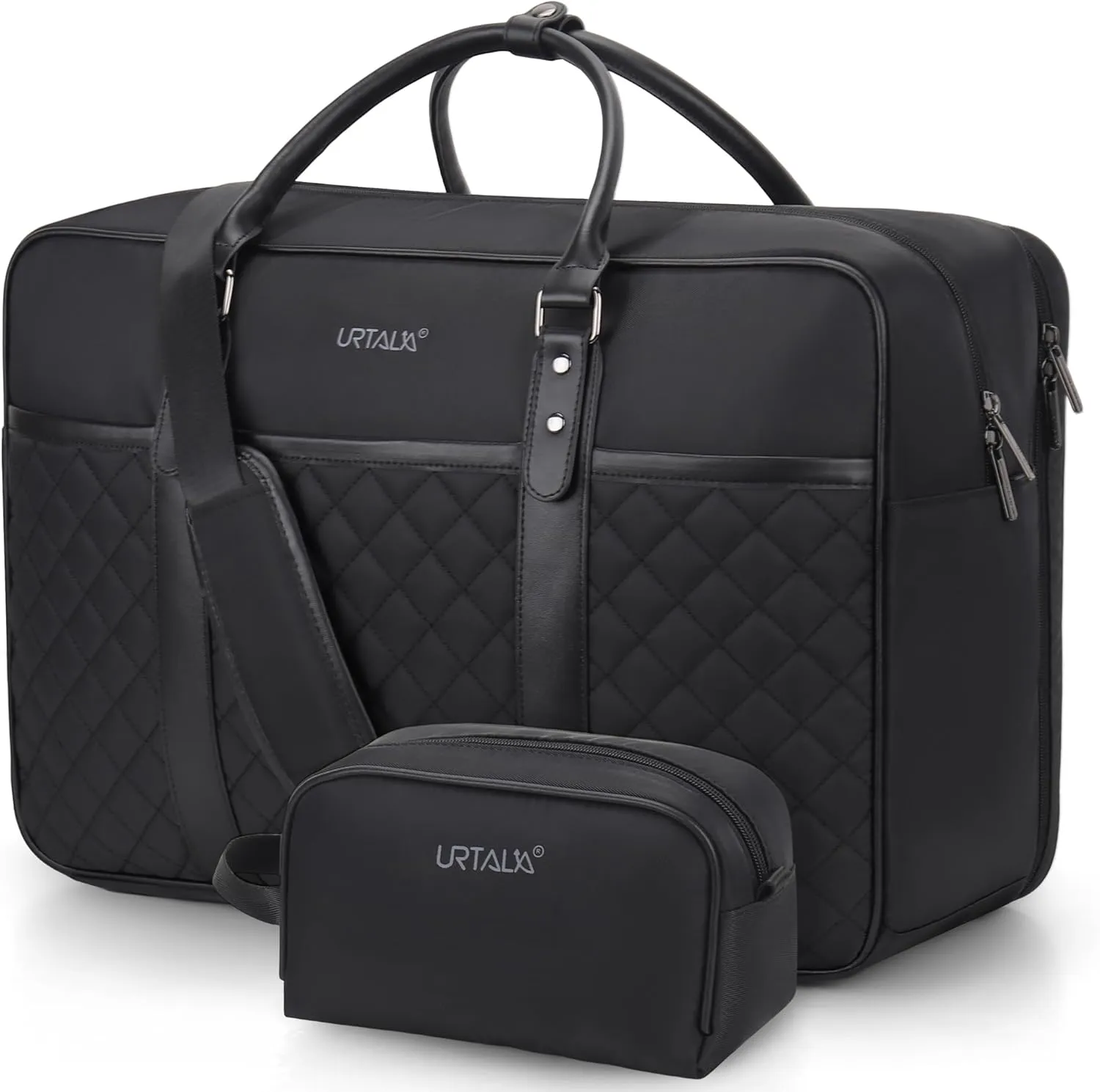 Travel Duffle Bag for Men, Weekender Bag for Women with Toiletry Bags, Carry On Overnight Bags with 17.3 inch Laptop Pouch