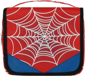 Travel Toiletry Bag for Boys Men, Red Spider Web Large Hanging Shaving Dopp Kit Waterproof Bathroom Toiletries Organizer Cosmetic Bags