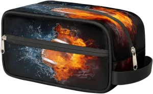 Travel Toiletry Bag for Women Men, Sport Football Water-resistant Shaving Bag American Football Hanging Dopp Kit Cosmetic Organizer Makeup Bag for Toiletries Accessories