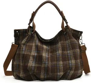 Trendy Corduroy Hobo Bags Women Crescent Crossbody Purse Slouchy Satchels Shoulder Bag Travel Top-handle Tote Handbag