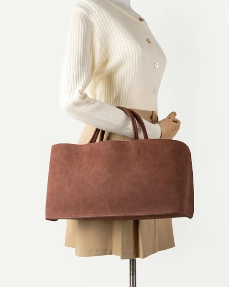 Trendy Hobo Bags Women Suede Underarm Shoulder Crossbody Purses Cute Satchel Bags Slouchy 2 Pcs Top-Handle Tote Handbags