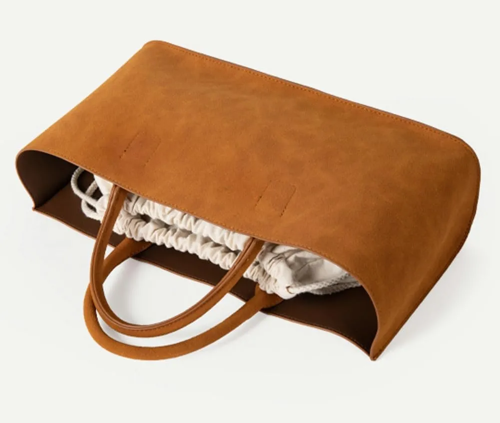 Trendy Hobo Bags Women Suede Underarm Shoulder Crossbody Purses Cute Satchel Bags Slouchy 2 Pcs Top-Handle Tote Handbags