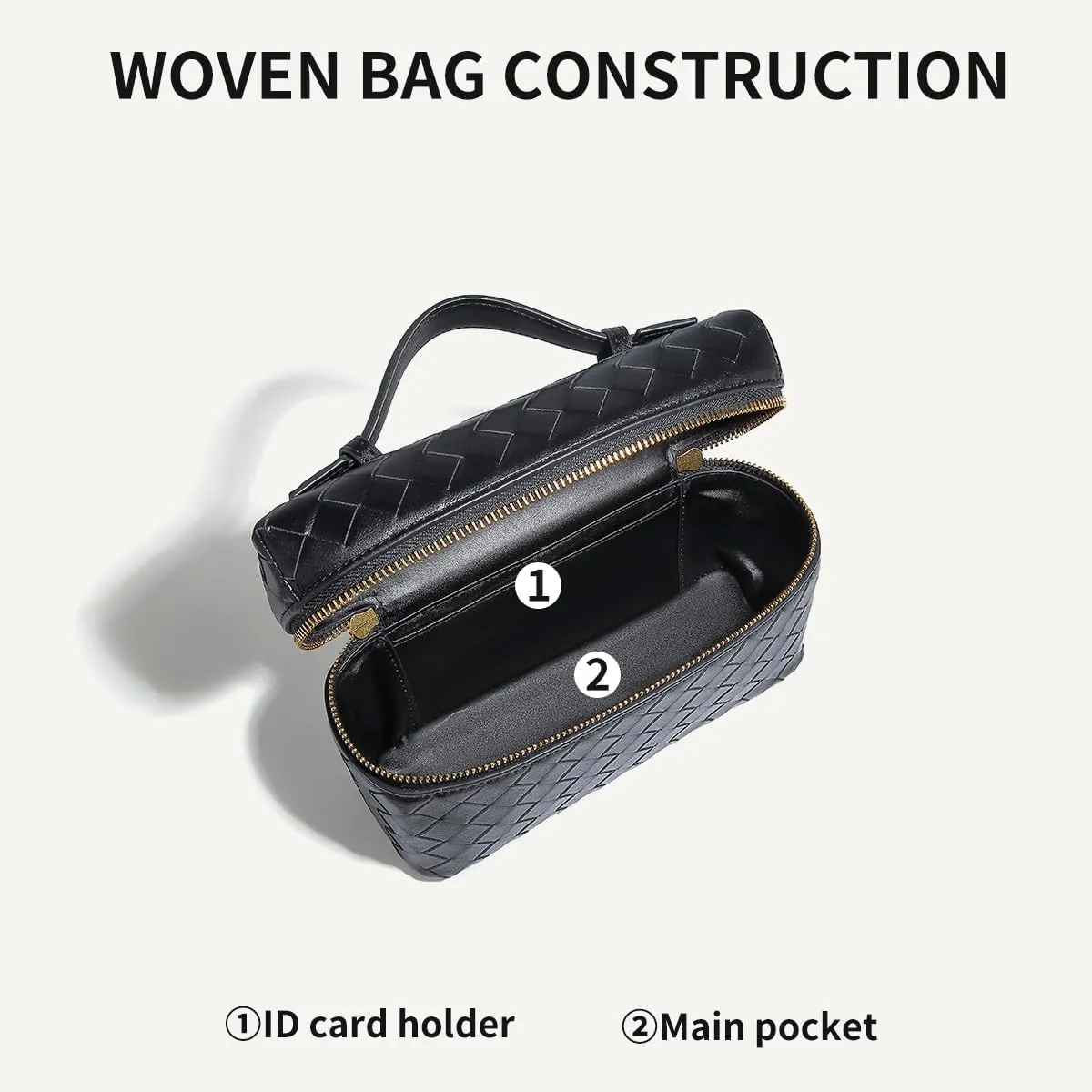 Trendy Woven Crossbody Purse Bag for Women, Cute Shoulder Bag Square Box Bags Mini PU Leather Top Handle Purses Handbag