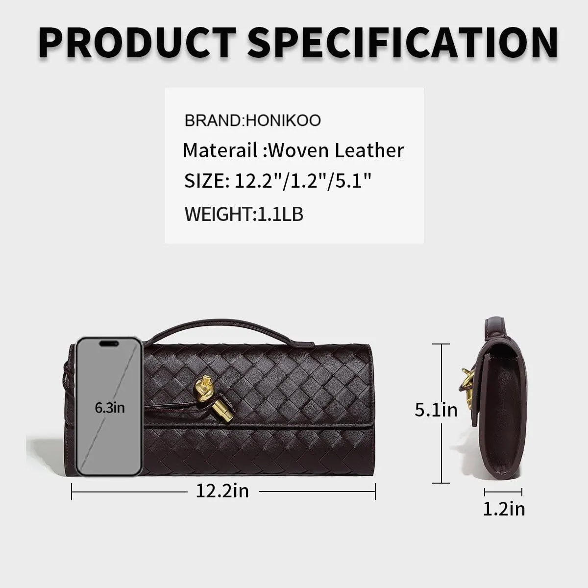 Trendy Woven Evening Clutch Purses for Women Evening Bags Handbags PU Leather Purse with Removable Shoulder Strap Bag