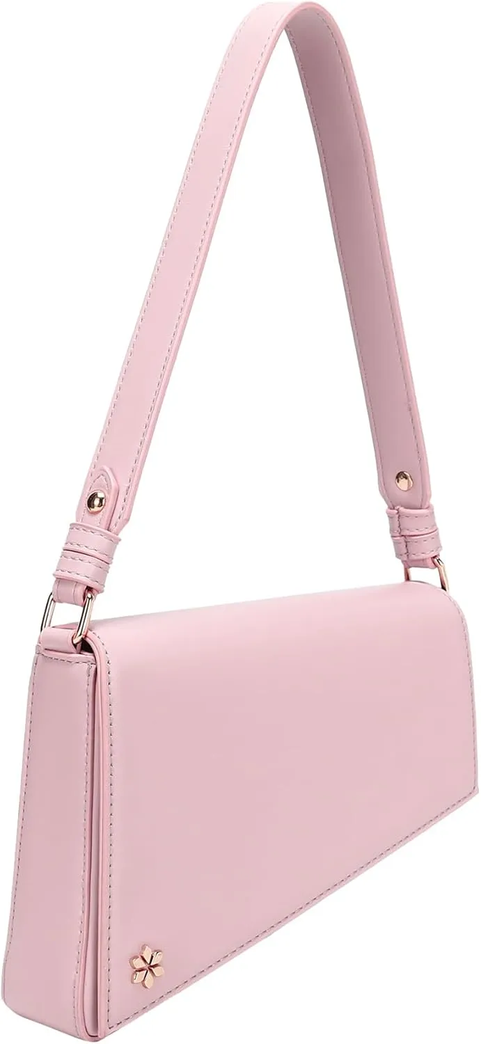 Triangular Geometric Under Arm Hobo Bag - PU Vegan leather