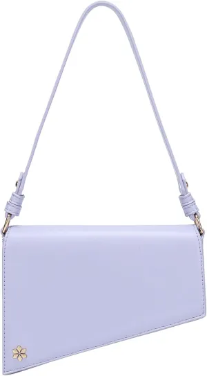 Triangular Geometric Under Arm Hobo Bag - PU Vegan leather