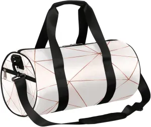 Triangular Pattern Sports Gym Bag Duffel Bags Workout Lightweight Shoulder Weekender Bag Travel Duffel Bag for Men Women(Geometric Pattern)