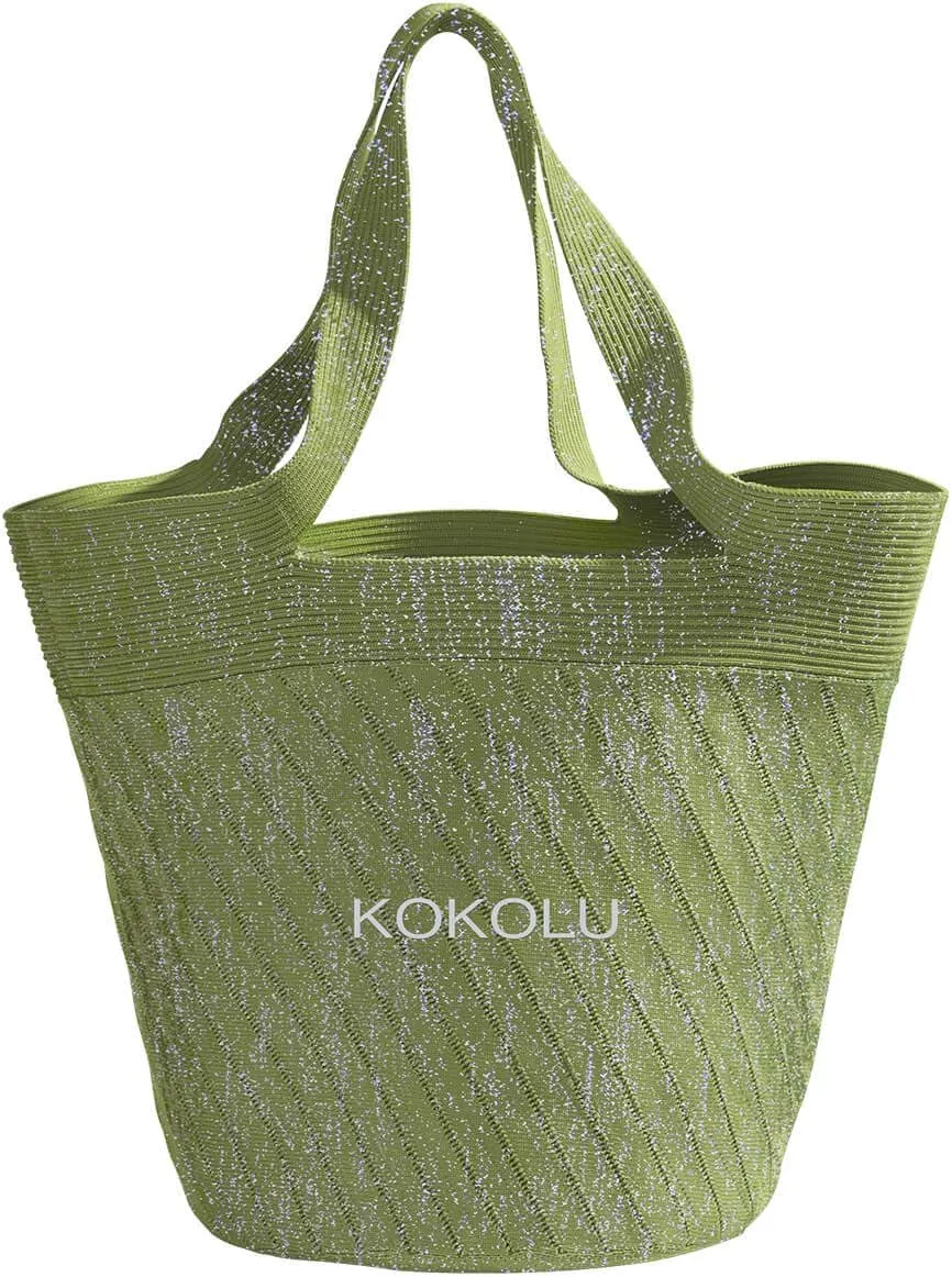 Ultra Lightweight Tote Bag For Women (18.7” x 8.5”) - Upcycled Flexible Machine Washable Shopping Tote Bag For Women
