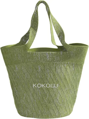 Ultra Lightweight Tote Bag For Women (18.7” x 8.5”) - Upcycled Flexible Machine Washable Shopping Tote Bag For Women