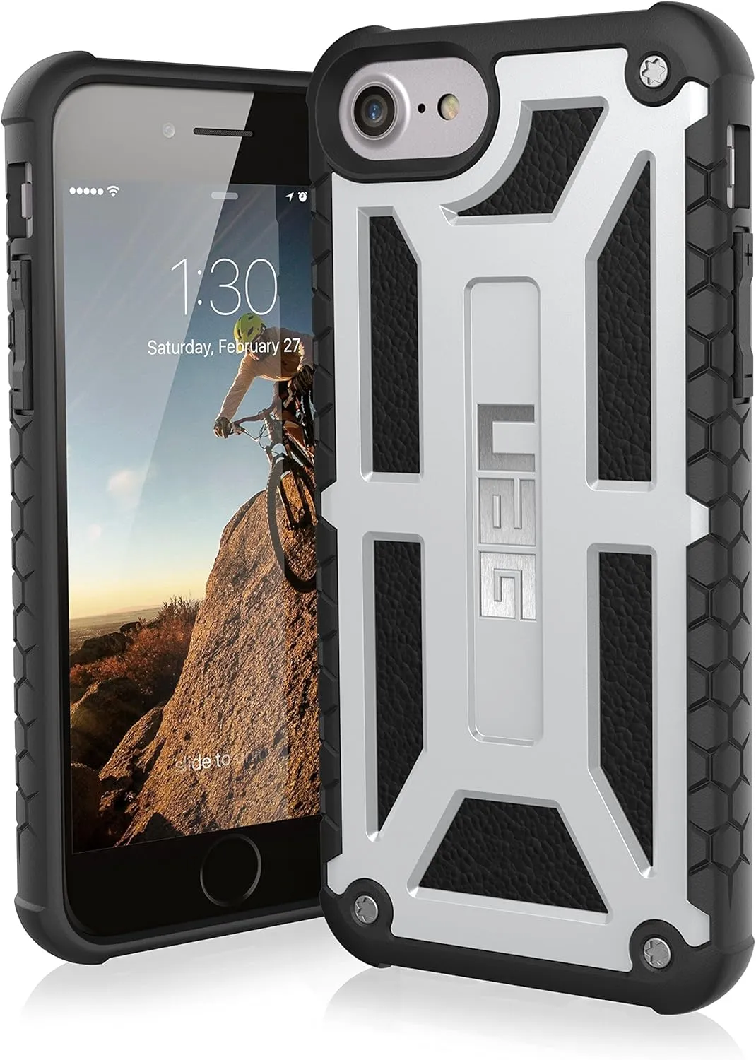 URBAN ARMOR GEAR [UAG] iPhone 8/iPhone 7/iPhone 6s [4.7-inch Screen] Monarch Feather-Light Rugged [Platinum] Military Drop Tested iPhone Case