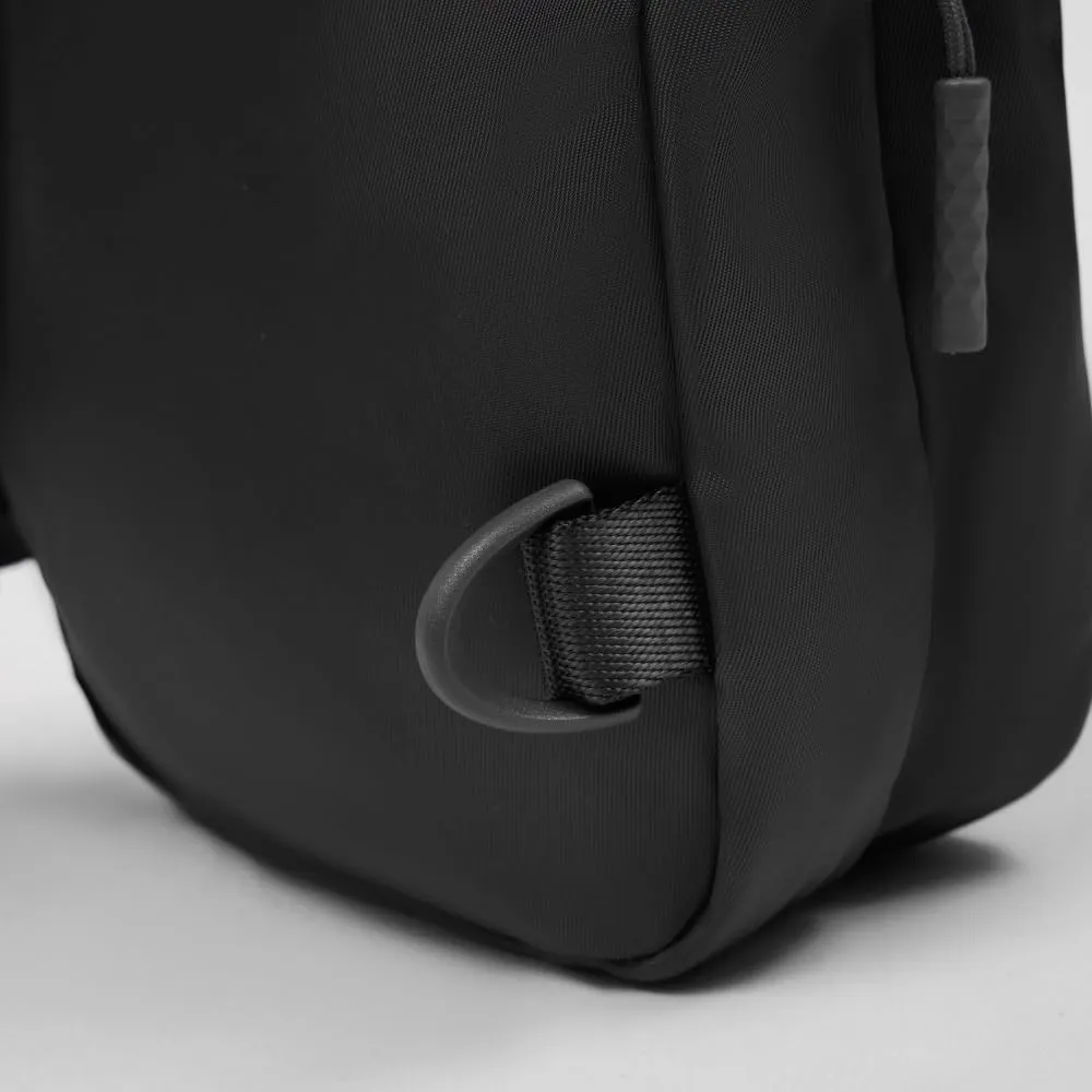 VAKAER Small Crossbody Bag Purse Women‘s Sling Bag Daypack Backpack with Convertible Adjustable Strap for Travel Hiking (Black)