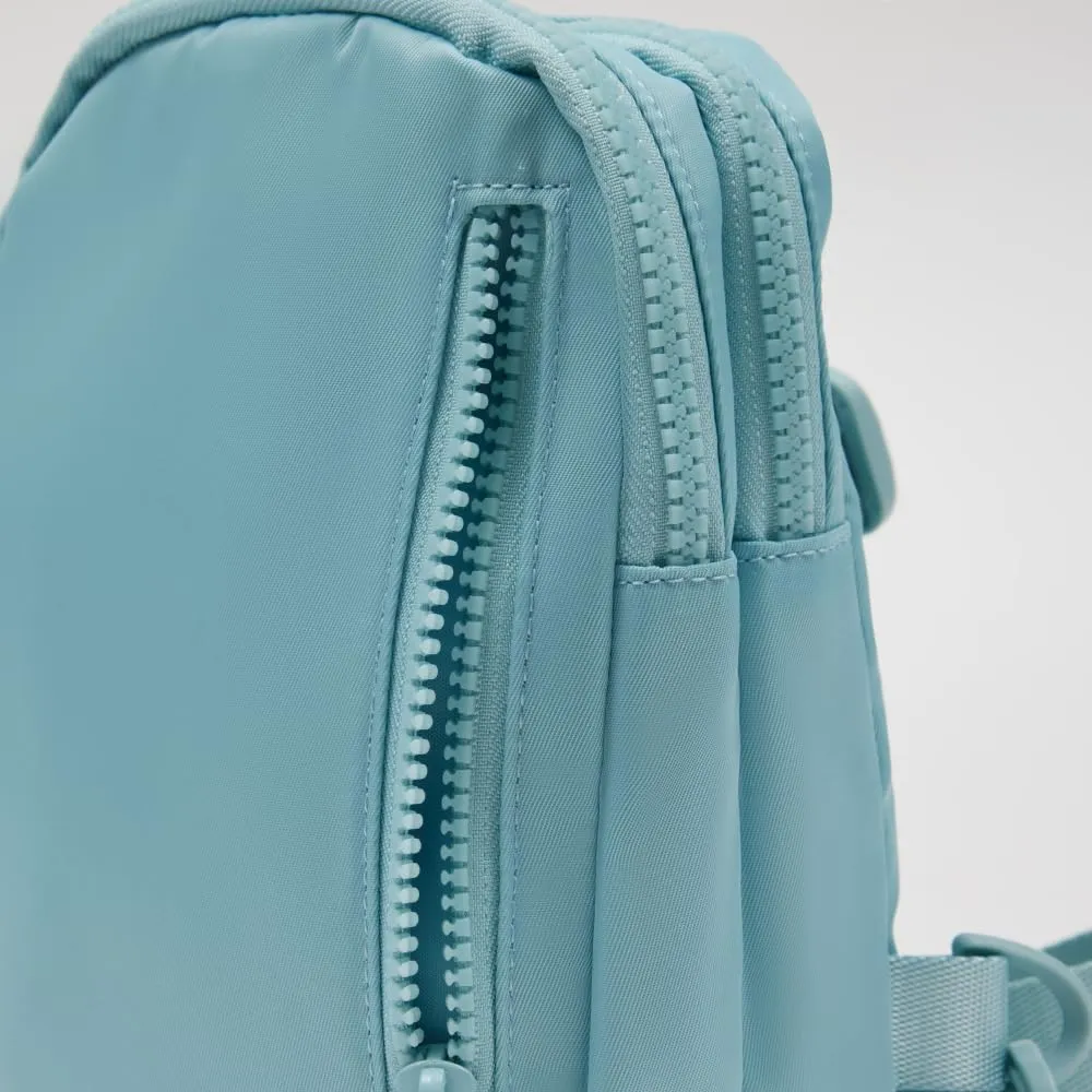 VAKAER Small Crossbody Bag Purse Women‘s Sling Bag Daypack Backpack with Convertible Adjustable Strap for Travel Hiking (Ice blue)