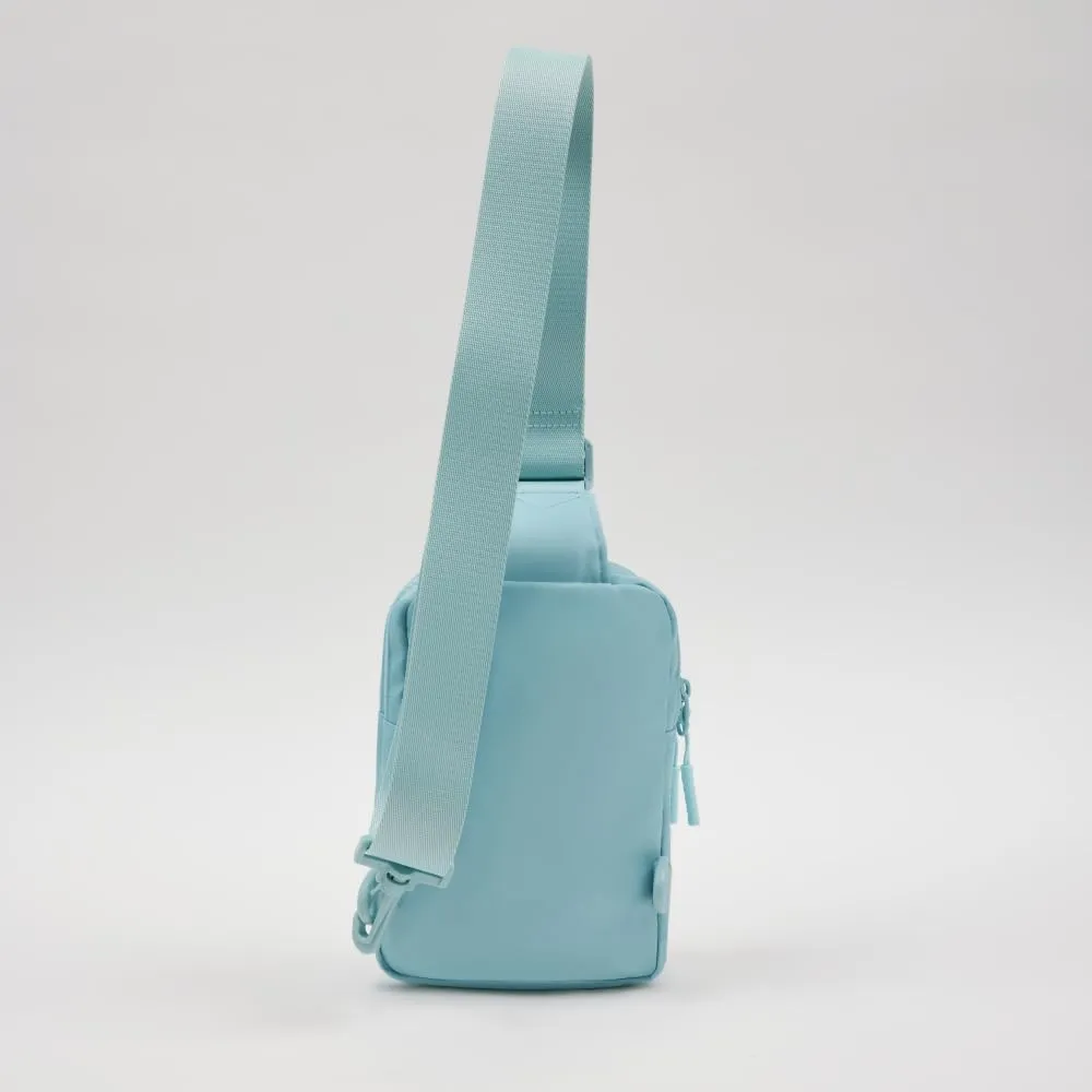 VAKAER Small Crossbody Bag Purse Women‘s Sling Bag Daypack Backpack with Convertible Adjustable Strap for Travel Hiking (Ice blue)
