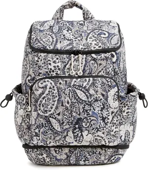 Vera Bradley Featherweight Commuter Backpack Travel Bag, Stratford Paisley