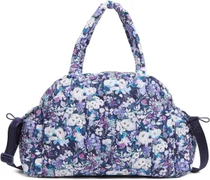 Vera Bradley Women's Featherweight Travel Bag, Artist's Garden Purple, One Size