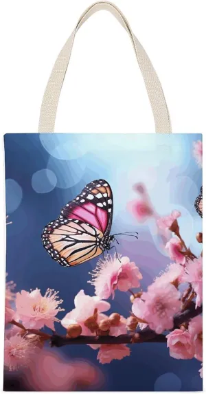 Versatile Canvas Tote Bag,single-sided Print Large Capacity Canvas Tote Bag,foldable Tote Bag,fabric Tote Bag