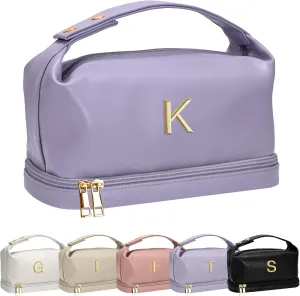 Wedding Gifts - Makeup Bag for Women Bridesmaid Engagement Travel Toiletry Pouch for Purse Bridal Shower Gifts