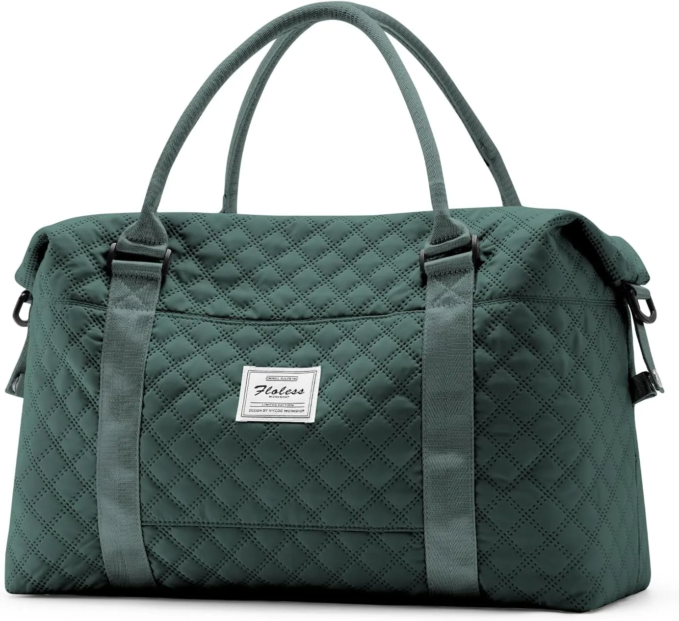 Weekender Bags for Women, Travel Duffel Overnight Carry on Bag with Toiletry Bag&Wet Pocket,Dark Green