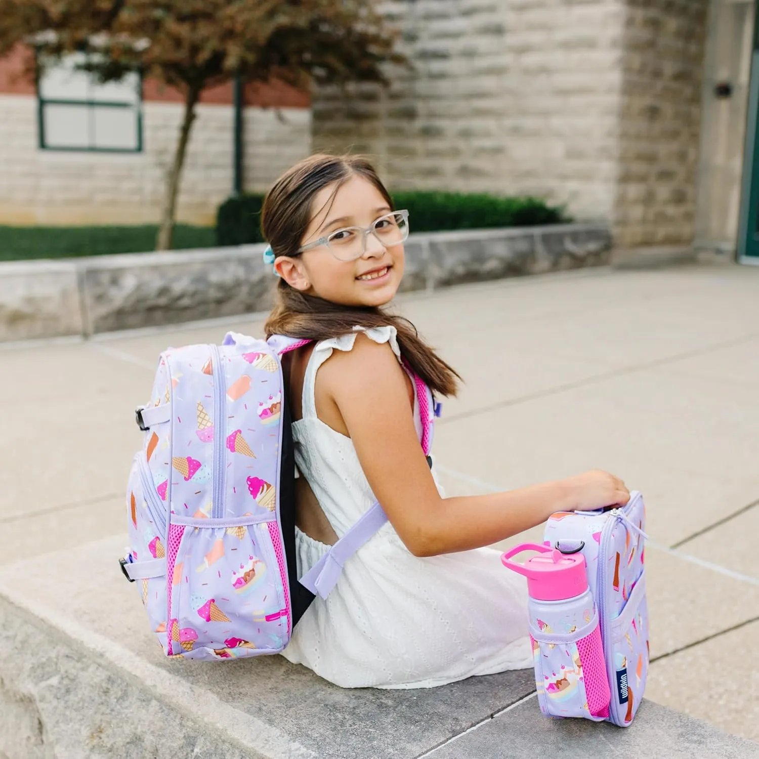 Wildkin ECO rPET 15-inch Kids Backpack – Sustainable, Padded, Adjustable – Sweet Dreams