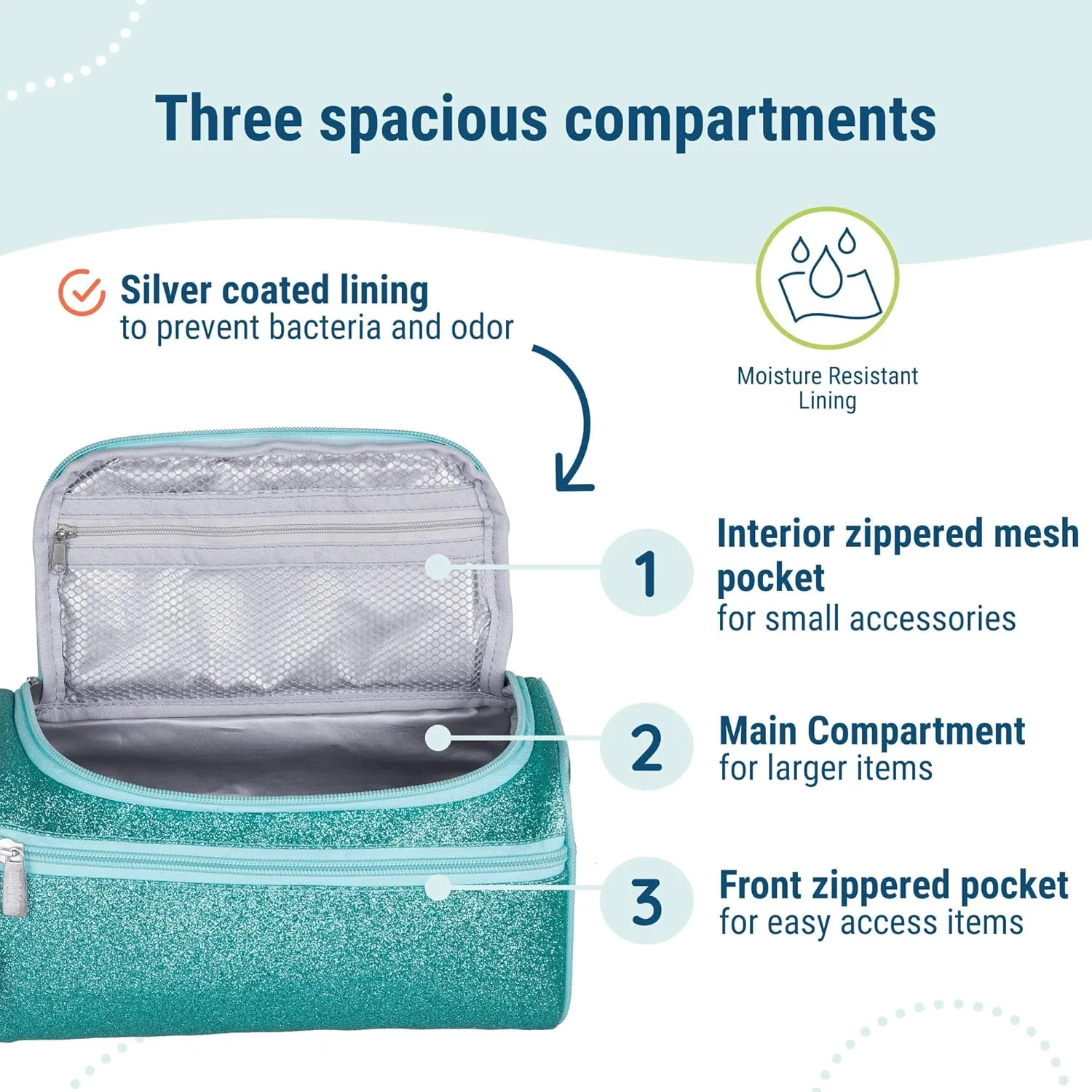 Wildkin Toiletry Bag for Boys and Girls, Ideal for School, Weekend, or Overnight Travel