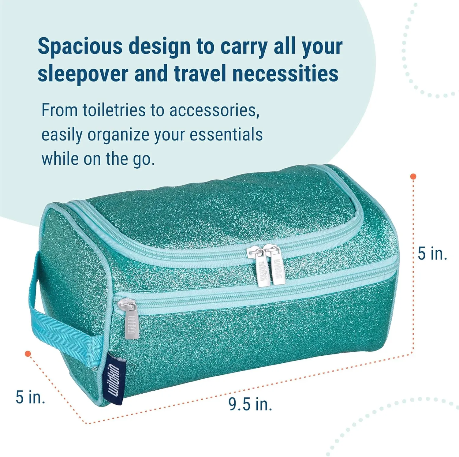 Wildkin Toiletry Bag for Boys and Girls, Ideal for School, Weekend, or Overnight Travel