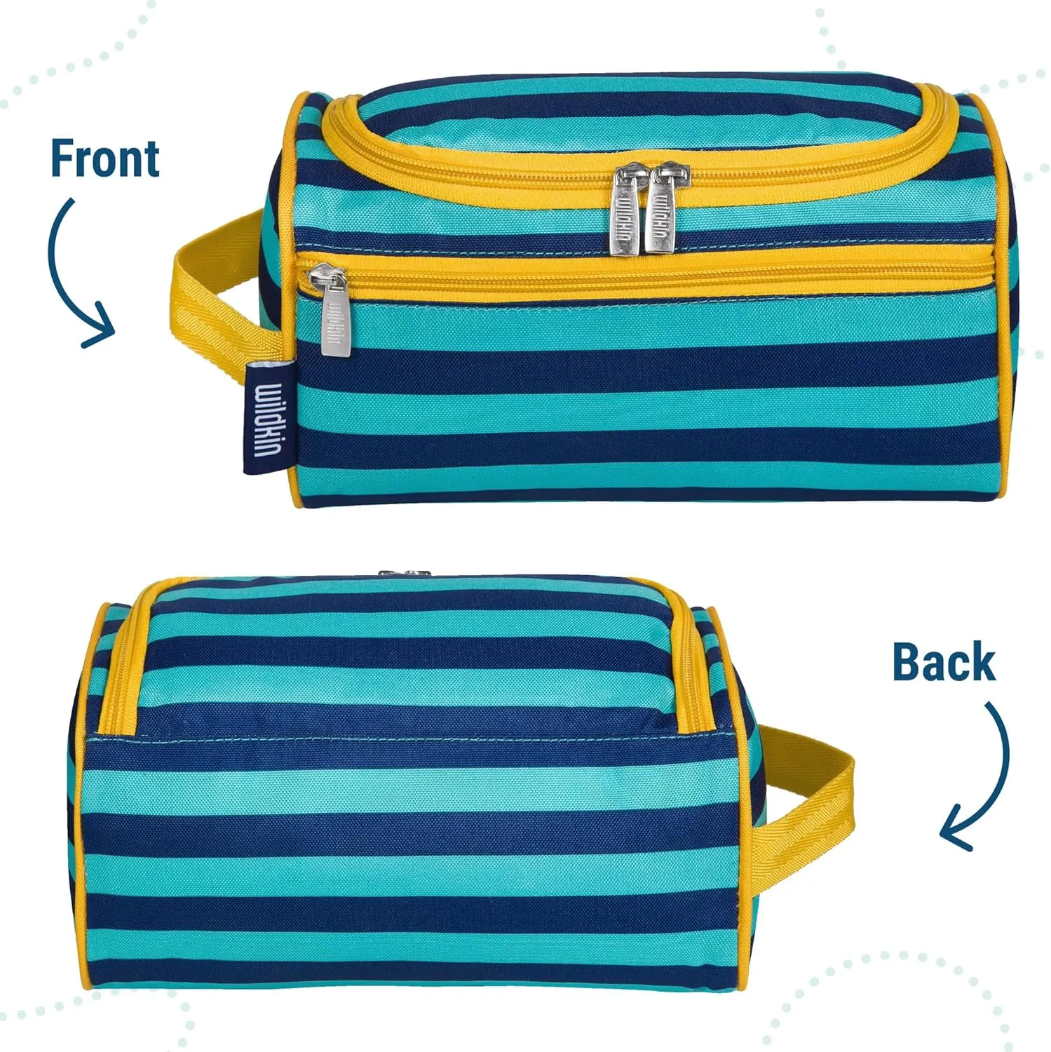 Wildkin Toiletry Bag for Boys and Girls, Ideal for School, Weekend, or Overnight Travel