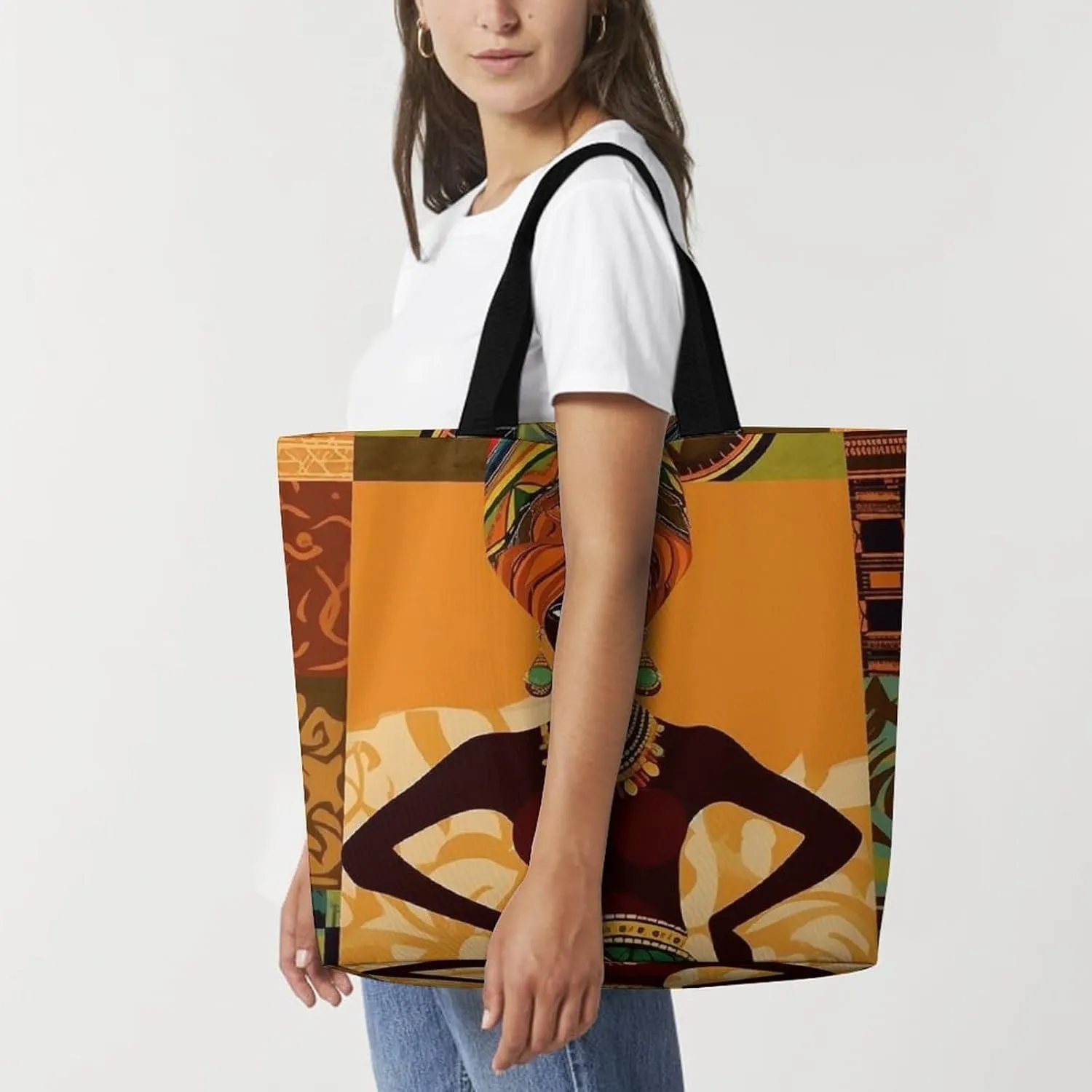 Wildlife Spider Tote Bags, Reusable Grocery Bags, Large Shopping Bag, Shoulder Bag for Women