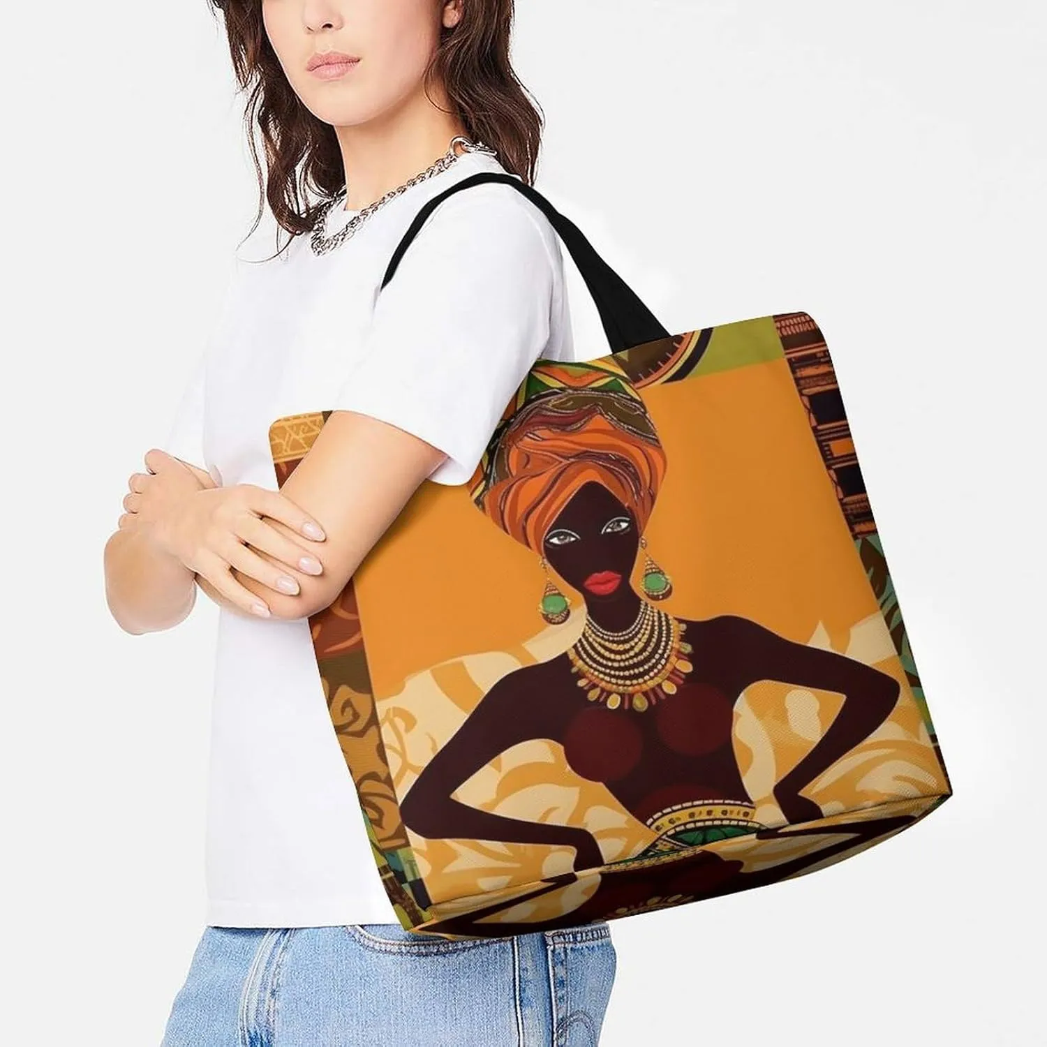 Wildlife Spider Tote Bags, Reusable Grocery Bags, Large Shopping Bag, Shoulder Bag for Women