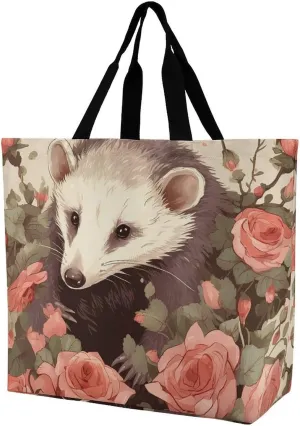 Wildlife Spider Tote Bags, Reusable Grocery Bags, Large Shopping Bag, Shoulder Bag for Women