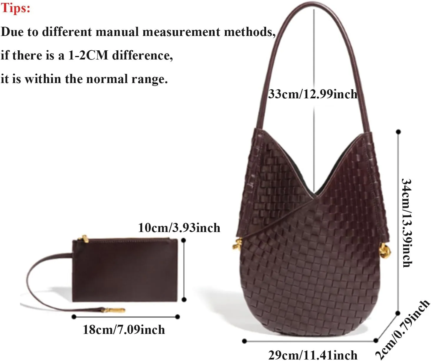 Women Genuine Leather Woven Tote Handbag Woven Bags For Women Leather Purse,With Small Purse,For Your DaughterOr Wife (White)