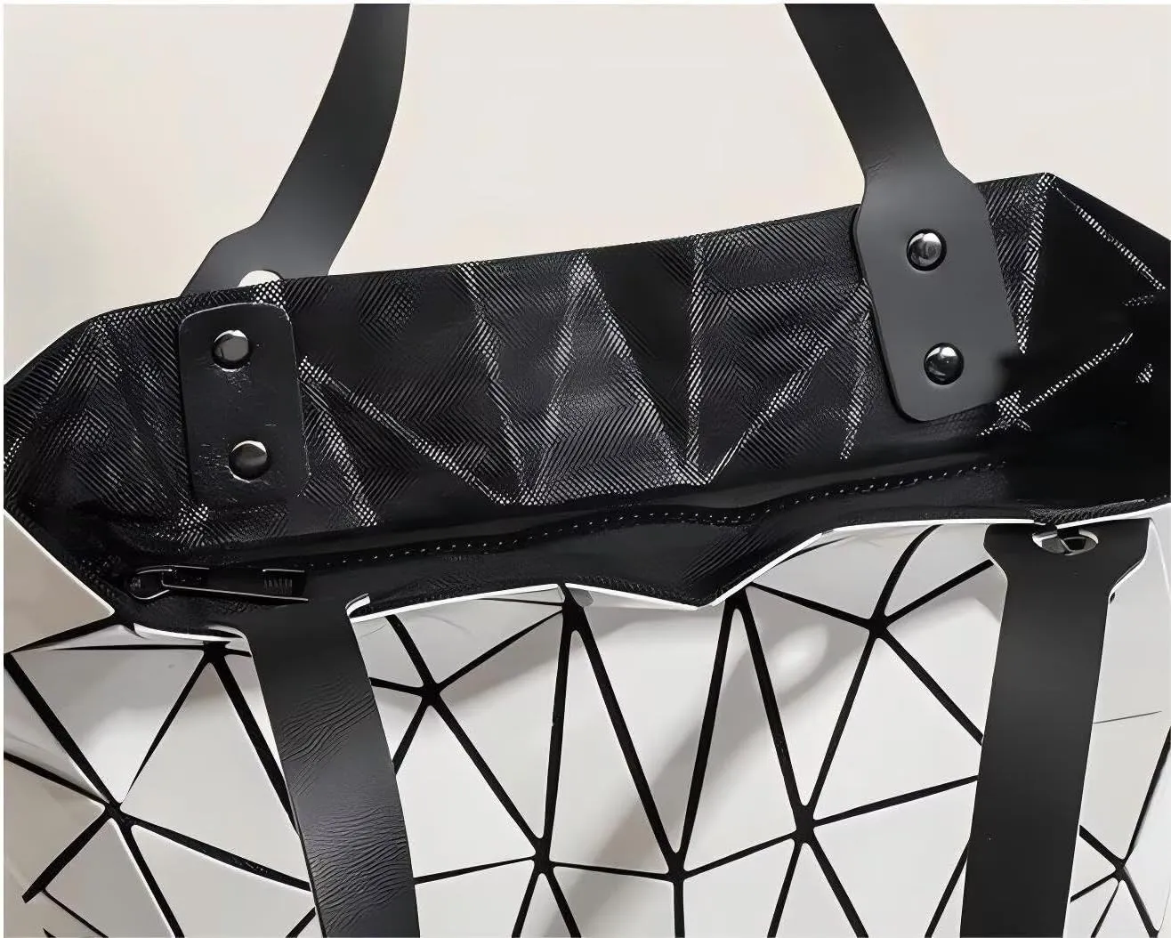 Women Handbags Geometric Luminous Bag PU LeatherBag Ladies Shoulder Bag tote bags