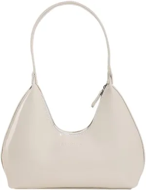 Women Patent Leather Tote Bag Versatile Crescent Bag Casual Fashion Shoulder Bag Satchel Hobo Bag Girl Shopper Pur