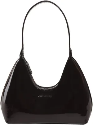 Women Patent Leather Tote Bag Versatile Crescent Bag Casual Fashion Shoulder Bag Satchel Hobo Bag Girl Shopper Pur