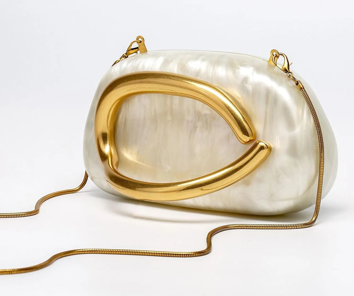 Women PU Leather Evening Handbags with Chain Trendy Crossbody Metal Decoration Shoulder Bag Causal Clutch Purse 2025
