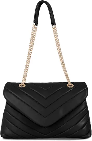 Women Shoulder Bag, Fashionable Quilted Vegan leather Crossbody Purses with Adjustable Chain Designer Purses