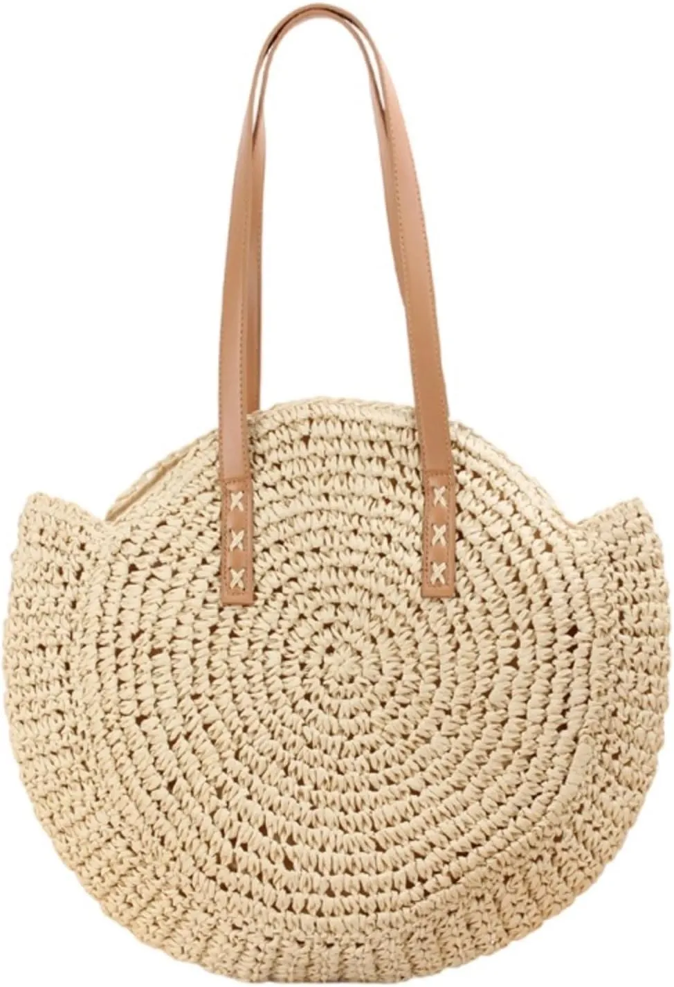 Women Straw Beach Bag Vacation Summer Large Foldable Tote Bags Woven Shoulder Purse Handbag Beach Gifts