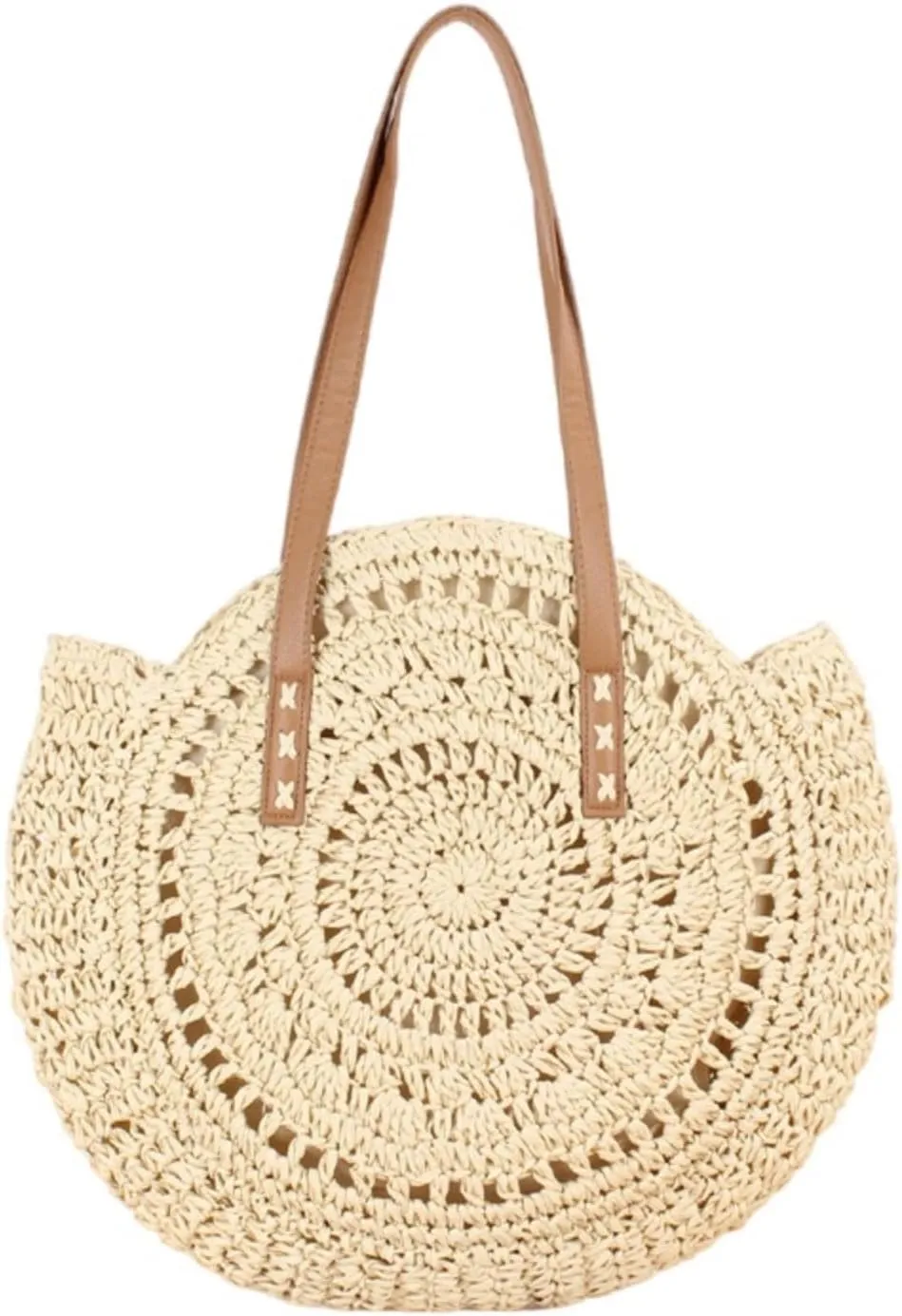 Women Straw Beach Bag Vacation Summer Large Foldable Tote Bags Woven Shoulder Purse Handbag Beach Gifts