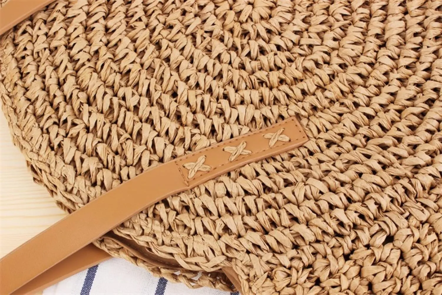 Women Straw Beach Bag Vacation Summer Large Foldable Tote Bags Woven Shoulder Purse Handbag Beach Gifts