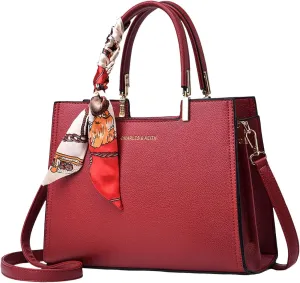Women's Bag Crossbody Handbag Fashion Handbag Work Purses for Women (Red, One Size)