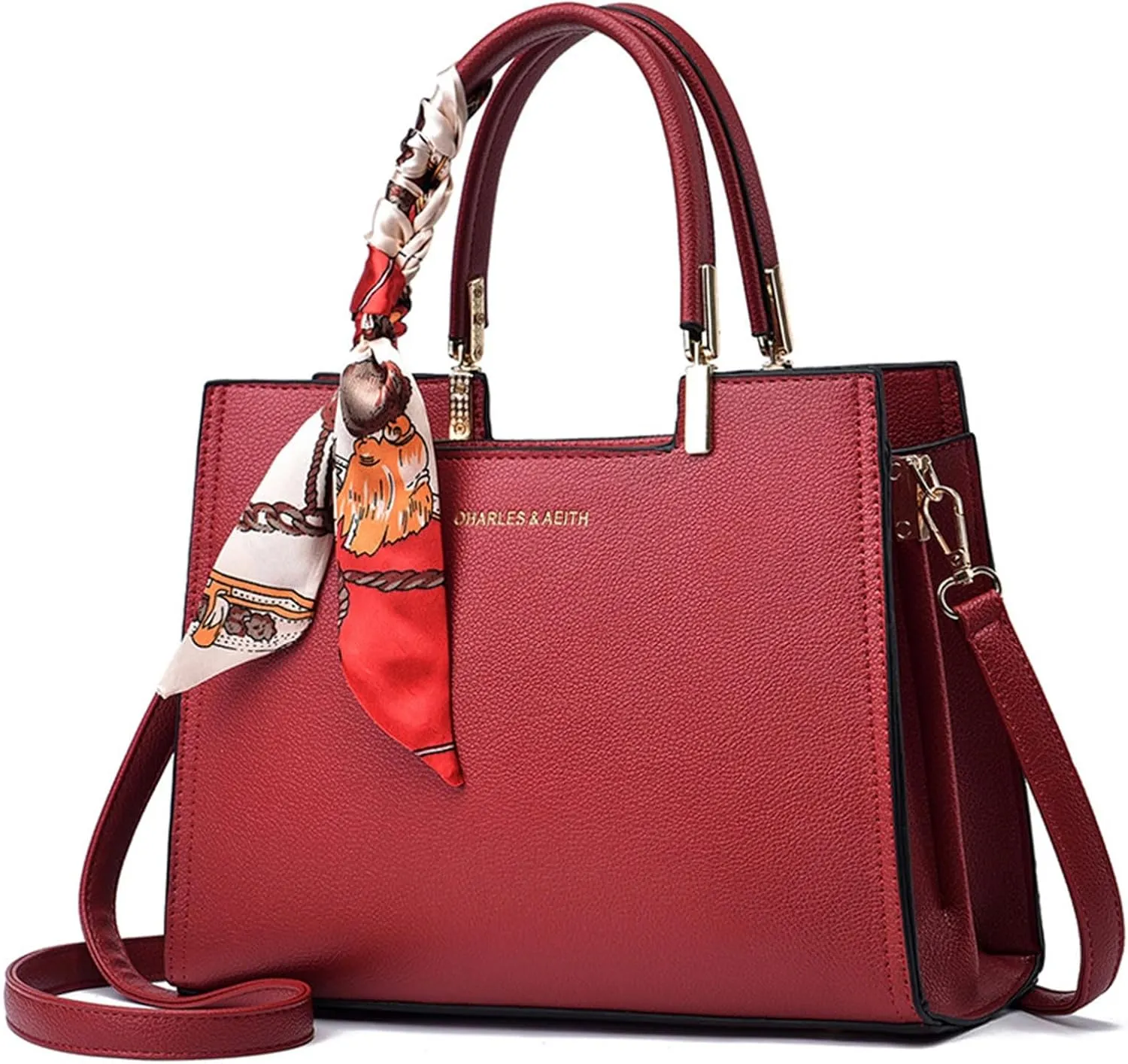 Women's Bag Crossbody Handbag Fashion Handbag Work Purses for Women (Red, One Size)
