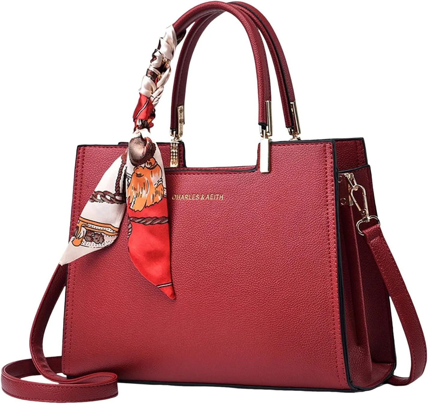 Women's Bag Crossbody Handbag Fashion Handbag Work Purses for Women (Red, One Size)