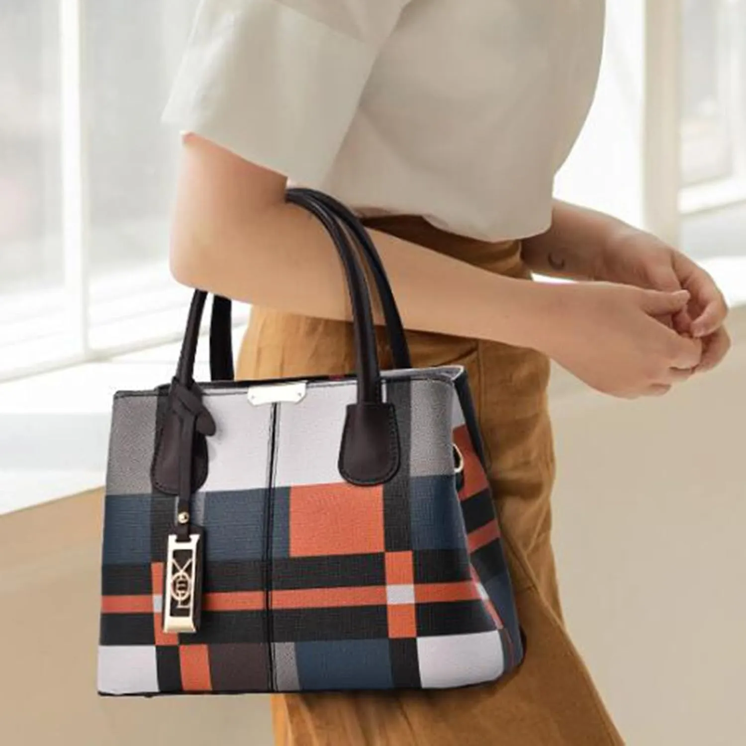 Women's Bag Large Capacity European And Casual Shoulder Bag Crossbody Bag Bag for Women (Coffee, One Size)
