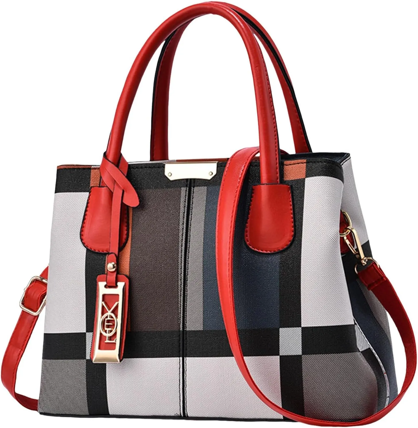 Women's Bag Large Capacity European And Casual Shoulder Bag Crossbody Bag Bag for Women (Red, One Size)