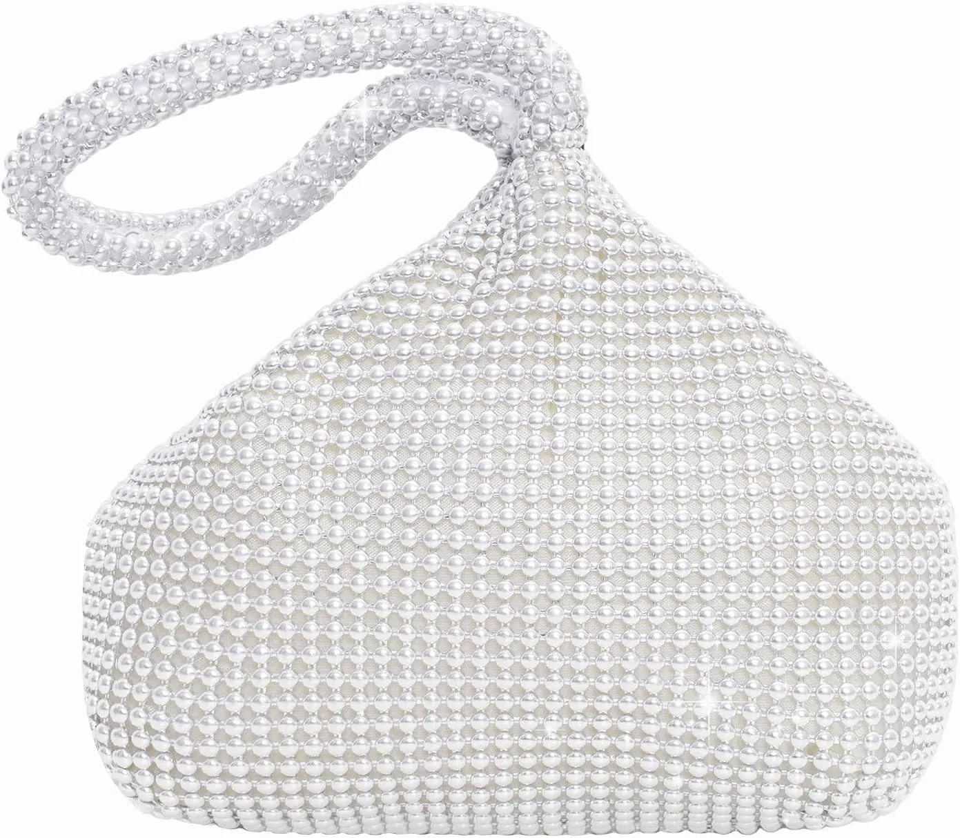 Women's Beaded Clutch Evening Bags Beaded Triangle Clutch Bag Vintage Elegant Purse for 1920s Party Prom Wedding