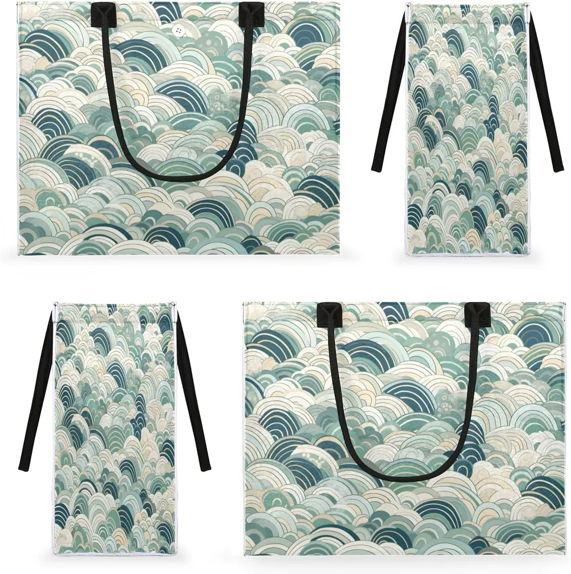 Womens Birthday Gifts Tote Bag Sea Water Geometric Beach Bags for Women Handbags