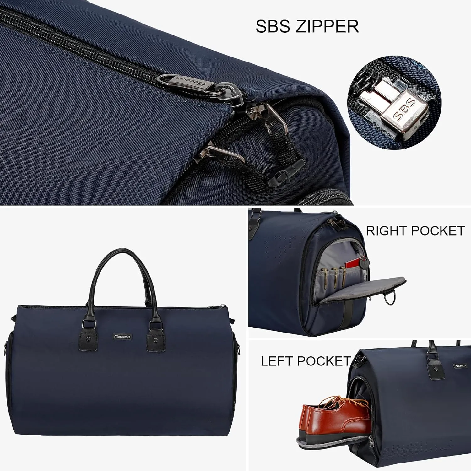 Womens Convertible Garment Bags for Travel, Modoker Waterproof Carry On Garment Bag Garment Duffel Bag