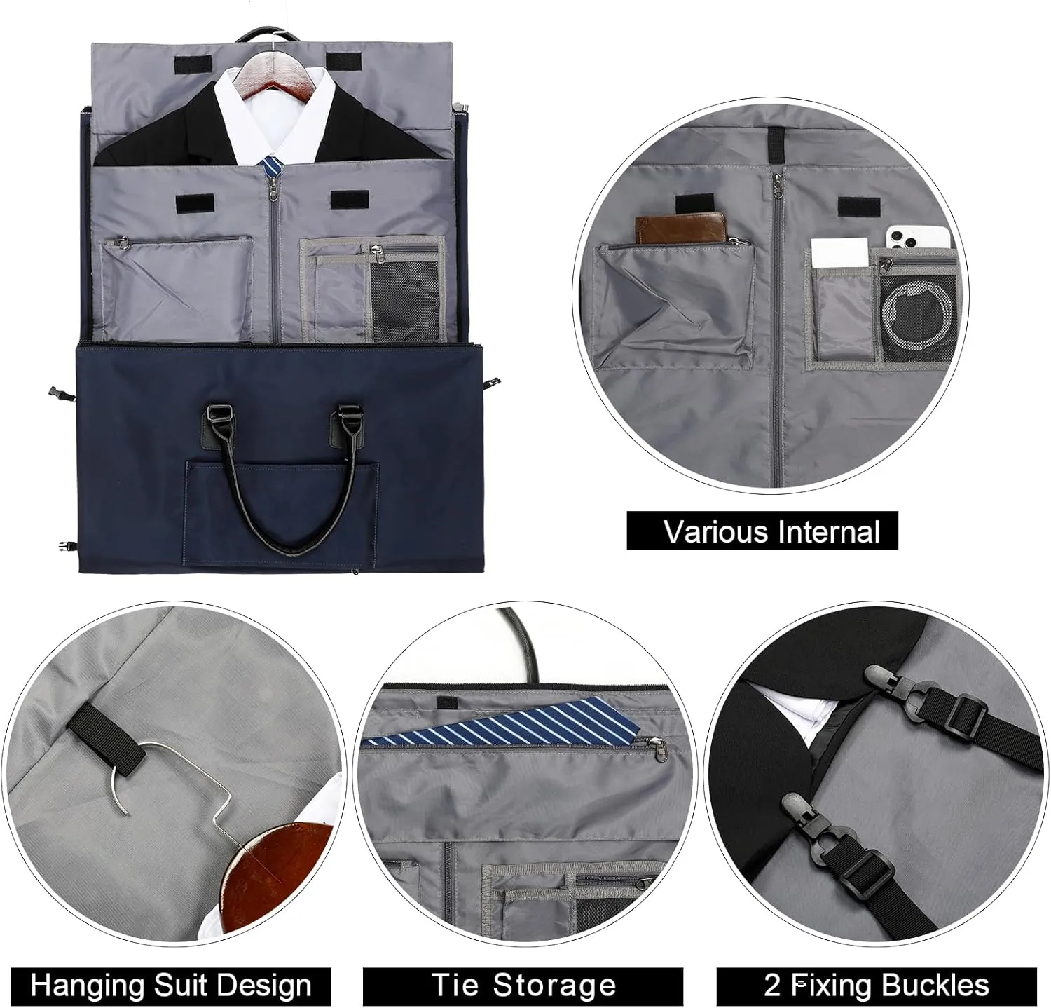 Womens Convertible Garment Bags for Travel, Modoker Waterproof Carry On Garment Bag Garment Duffel Bag