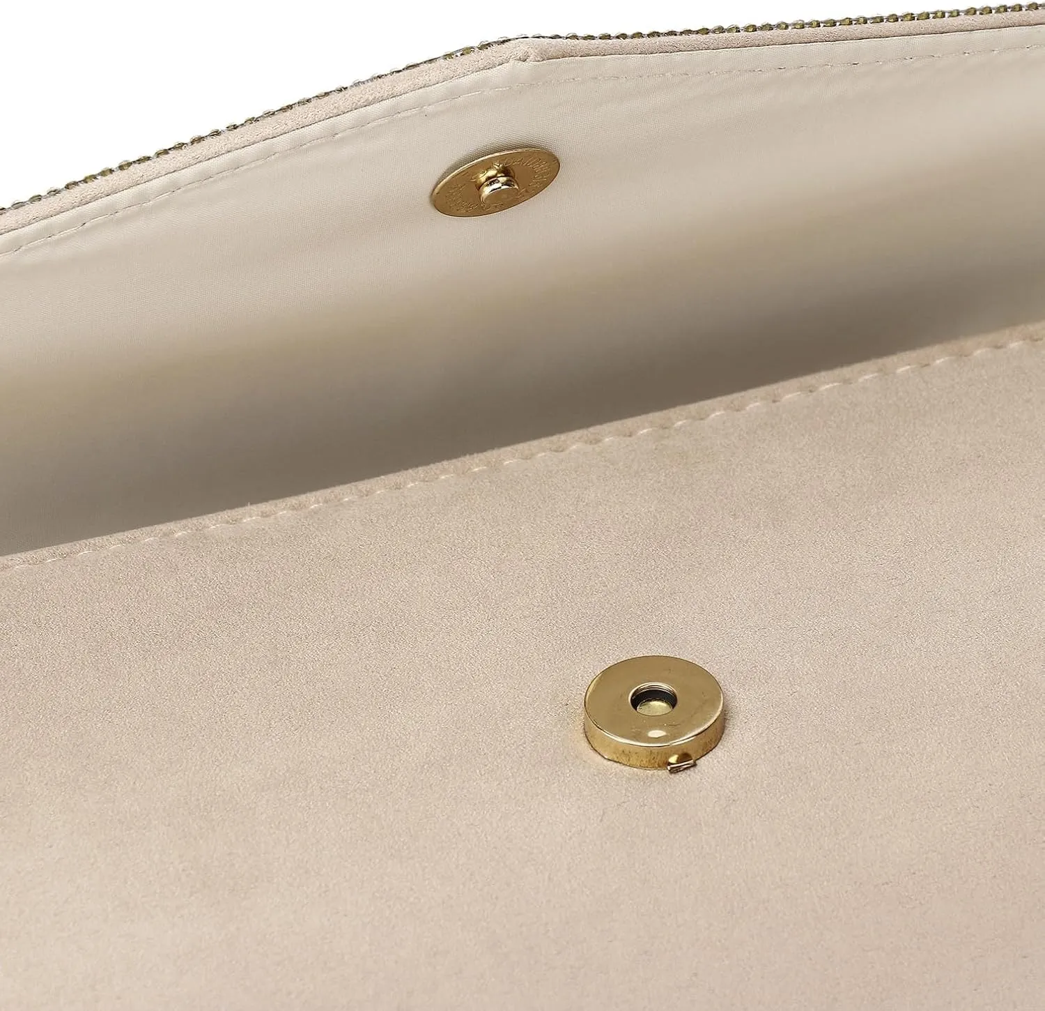 Women's Evening Bags Faux Suede Envelope Clutch Purse Shiny Rhinestone Women Handbags for Wedding Party Prom